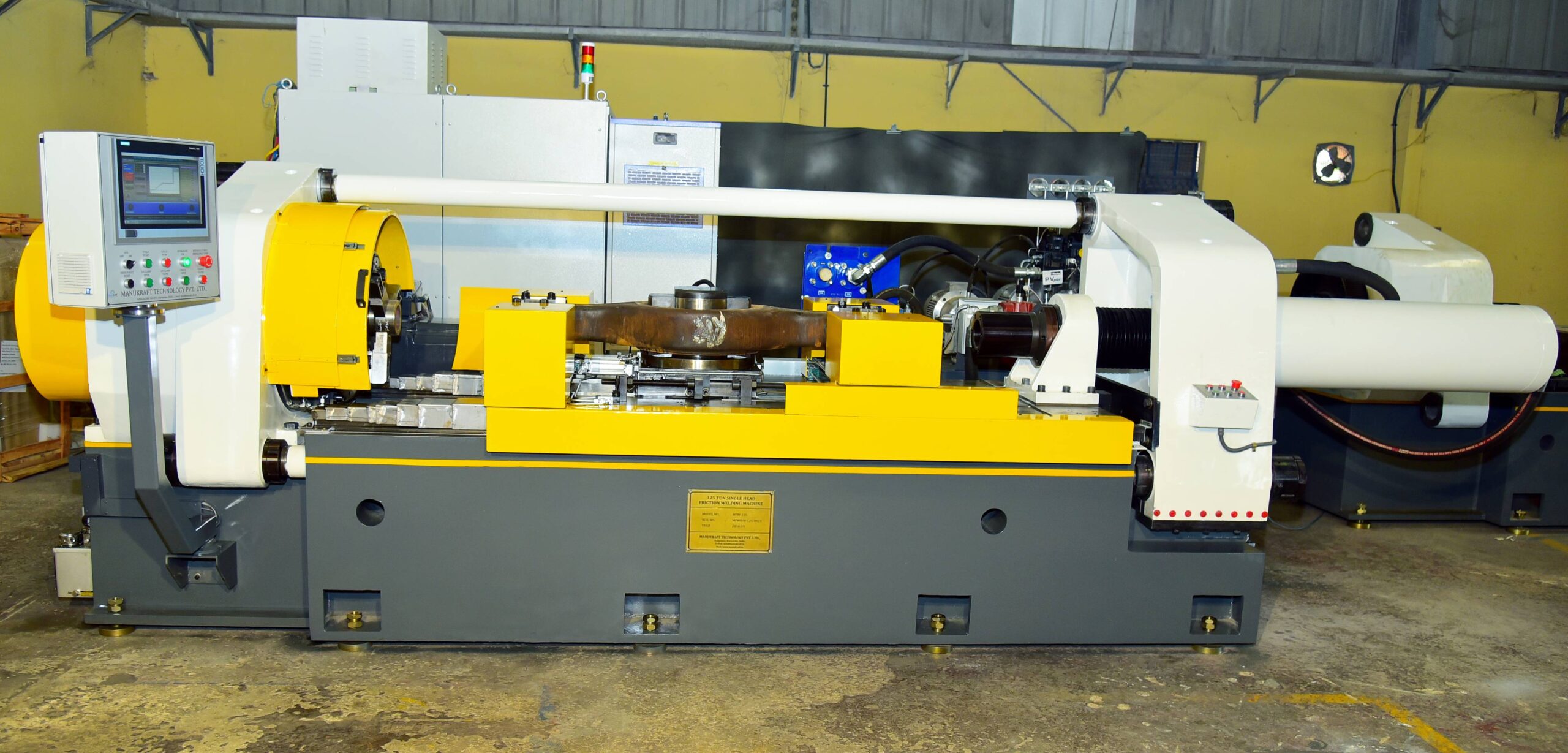 125T Rotary Friction Welding Machine — Manukraft Technologies Bangalore